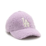 エムエルビーコリア MLB Korea ボア/フリース キャップ 帽子 ロサンゼルス ドジャース 3ACPFDI16 07LDL メンズ レディース ユニセックス ラベンダー 海外正規品