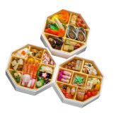 京都 祇園 山玄茶 監修 和風おせち 円 八角三段重 約3人前 51品 おせち料理 冷凍 正月料理 縁起物 御節 惣菜【沖縄県・離島 配送不可】