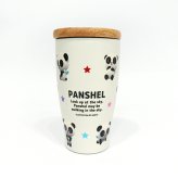パンシェル 木蓋付き 真空二重 タンブラー 350ml カップ コップ 保温 保冷 魔法瓶 パンダ パンデビ 90年代パンシェル