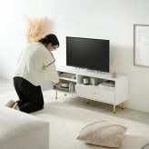テレビ台 テレビボード ホワイト 大理石調 幅110cm収納家具 飾り棚 チェスト サロン什器 テレビラック シンプルおしゃれ モダン プレゼント 新築祝い 一人暮らしオフィス家具 ディスプレイ棚 北欧風 韓国風 インテリア家具