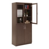 ラック 国産 両開き書庫 W805 D400 H1820 大川家具 日本製 書庫 書棚 キャビネット 両開き 観音開き 開き戸 収納庫 書斎 社長室 役員室 高級 エグゼクティブ カギ 鍵付き 奥行 40cm インテリア オフィス家具 家具 新生活