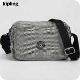 キプリング ショルダーバッグ レディース ブランド Kipling アバヌ M PE+ KI8024-4SY Diagonal Jacquard 黒