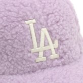 エムエルビーコリア MLB Korea ボア/フリース キャップ 帽子 ロサンゼルス ドジャース 3ACPFDI16 07LDL メンズ レディース ユニセックス ラベンダー 海外正規品