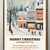 日本製 メリー クリスマス Xmas Christmas サンタクロース ビンテージイラスト A3 サイズ ポスター アート おしゃれ 絵画 インテリア 北欧 イラスト マット紙 艶消し アートパネル 額 フレーム デザイン 壁掛け ギフト 新築祝い ディスプレイ  速達 送料無料