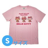 サンリオ 日焼けキティ 半袖Tシャツ(S) ジュース ピンク アパレル Sanrio