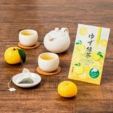 【福寿園】ゆず緑茶 ティーバッグ 3g×10袋入　【秋冬限定】【無料ラッピング】