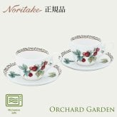 カップ&ソーサーペア 〈4911L/P97887〉 オーチャードガーデン ノリタケ 正規品 結婚祝い 新築祝い 引越し祝い 記念品 プレゼント 食器 ギフト 食器 碗皿セット r8d