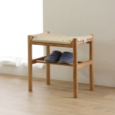 ダイニング家具 スツール 収納 木製 チーク 無垢材 ペーパーコード 和モダン モダン おしゃれ バリ家具 リビング 玄関 ダイニングチェア 椅子 ジャパンディ ベンチ ナチュラル ラタンチェア シンプル アジアン