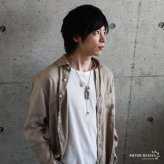 ステンレス フェザーネックレス インディアンジュエリー ペンダントネックレス メンズネックレス 18KGP 太角 あずきチェーン 太陽メタル 細身 羽根 イーグル 精巧 立体的 かっこいい 男性 金属アレルギー対応