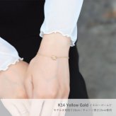 ハワイアンジュエリー ゴールド ブレスレット ハイビスカス 透かし バレル 樽 K14ゴールド チャーム K14ゴールド太1.4mmカットあずきチェーン 長さ 選べる 15cm～20cm パーツ ブランド BY THE SEA バイザシー プレゼント ハロウィン 【品番：GP106-CH1020-B】