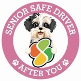 カーサイン 高齢者マーク SENIOR SAFE DRIVER マルックス ステッカー シール 直径13cm 肉球 日本製 車