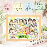 誕生日のお祝いに、写真とは違うぬくもりが伝わる似顔絵です。 米寿祝い 似顔絵 プレゼント 贈り物 手描き 名入れ ギフト 誕生日 お祝い 長寿 記念日 大人数 ご両親 祖父母 孫 修正無料 下書き確認 名入れ 実績多数 喜ばれる 宝物 そっくり 宝物 米寿祝い 傘寿 88歳 大量注文 快気祝い 喜寿祝い メモリアル カラフル オリジナル 贈答品 イラスト 節目 キレイ 感謝 卒寿祝い 白寿祝い