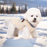 ドッグウェア冬 通販 犬の服冬用 ペットウェア 犬用ジャンパー 防寒ジャケット ハーネス付き犬服 背中開きベスト 小型犬中型犬 あったか裏起毛 中綿入りコート お散歩お出かけ 反射テープ付き 着脱簡単ウェア あたたかい 着脱簡単 ペット用品