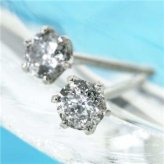 ダイヤモンドピアス Pt900 プラチナ 0.1ct レディース 一粒ダイヤ シンプル 普段使い 記念日 誕生日 プレゼント ギフト 贈り物 アクセサリー