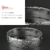 ハワイアンジュエリー バングル ハワイアンジュエリー ブレスレット 幅18mm 刻印 無料 サイズが選べる クローズバングル カットアウト スクロール シルバー925 太め 彼女 妻 女性 レディース 誕生日 プレゼント ハロウィン 【品番：B1040-18】