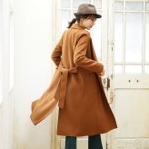 Filomo カシミヤ 100% コート レディース ガウン ロング 115cm 秋冬 内モンゴル産 カシミヤ100% ダブルフェイス 手縫い キャメル/グレー/ブラック M/L/LL フォーマル 冠婚葬祭 ゆったり 大きいサイズ ギフト プレゼント 6F (02000163r)