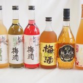 豪華梅酒6本セット(芋焼酎仕込五代梅酒(鹿児島) 高千穂産梅使用熟成梅酒 赤しそ赤い梅酒(和歌山) 芳醇ブランデー仕立チョーヤ梅酒 蜂蜜梅酒(和歌山) 緑茶梅酒(和歌山)) 720ml×6本