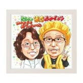 米寿祝い 両親 プレゼント 似顔絵 88歳 男性 女性 黄色い帽子 記念品 手描き 手書き 名入れ 送料無料｜サプライズ 記念品 オーダーメイド 世界に一つ ギフト