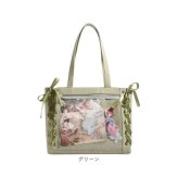痛バッグトート 通販 推し活バッグａ４ ぬいぐるみバッグ クリアポケット リボンデザイン オタ活トート ライブ参戦バッグ 魅せトートバッグ 軽量大容量バッグ レディース痛バ 推しカラーバッグ 缶バッジ収納 うちわが入る ＰＵレザーバッグ 通学普段使い 痛バック