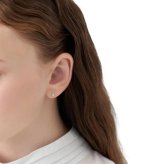 【無料ラッピング】  ヨンドシー 4℃ EAU DOUCE４℃ K10ホワイトゴールド ピアス ホワイトトパーズ ブランド 正規品 新品 ギフト プレゼント 人気 おすすめ 誕生日 記念日 クリスマス 送料無料