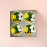 【期間限定】渋皮入り和栗あんの宇治抹茶ゼリー 4個入【誕生日・御祝い】／抹茶スイーツ 和スイーツ 和風 和菓子 洋菓子 ひんやり 濃厚 デザート ご挨拶 感謝  手土産 記念日 御礼 内祝い お返し お見舞い 敬老の日 お供え【できたて発送】