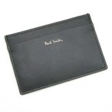 ポールスミス カードケース Paul Smith 名刺入れ カード入れ パスケース メンズ レザー ブラック マルチストライプ M1A-4768-DMULTI 79 【ラッピング無料 誕生日 お祝い プレゼント ギフト 贈り物】 送料無料