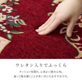 韓国ラグ 韓国風ラグ シェニールラグ ダミニ 長方形 シェニール糸 ジャガード織 滑り止め付き リビング ダイニング 玄関マット キッチンマット ラグマット 絨毯 ふっくら 花柄 上品 高級感 クッション性 レッド ネイビー コンパクト おしゃれ