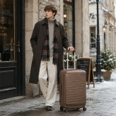 EDGELINK クルーズボックス グリント スーツケース 74-85L キャリーケース 大容量 出張 旅行 使いやすい レディース メンズ ギフト プレゼント ブラック 09146