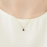 【無料ラッピング】  ヨンドシー 4℃ 9月誕生石 K10イエローゴールド ネックレス サファイア ホワイトトパーズ ブランド 正規品 新品 ギフト プレゼント 人気 おすすめ 誕生日 記念日 クリスマス 送料無料