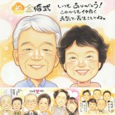 金婚式の記念に、受け取った方の心に残る、やさしい贈り物です。下書き確認ができるので、安心して贈れます。 金婚式 プレゼント 似顔絵 名入れ ギフト 手描き 贈り物 金婚式 結婚記念日 銀婚式 おばあちゃん おじいちゃん 夫婦 家族 祖母 修正無料 名入れ 下書き確認 サプライズ 宝物 そっくり かわいい 親孝行 長寿 結婚記念日 50周年 感謝 感激 クリスマス 卒寿祝い オリジナル 初任給