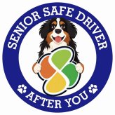 カーサイン 高齢者マーク SENIOR SAFE DRIVER バーニーズマウンテンドッグ ステッカー シール 直径13cm 肉球 日本製 車