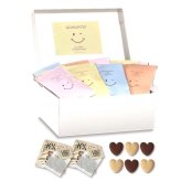 ハッピースマイリー クッキー 紅茶 詰め合わせ ギフト BOX 計36セット入 スイーツ 個包装 かわいい 焼き菓子 紅茶ティーバッグ【北海道・沖縄県・離島 配送不可】
