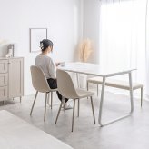 ダイニングチェア チェアー イス 椅子 いす リビング キッチン デスク テレワーク 寝室 ベロア サロン オフィス ウレタン 韓国 新生活