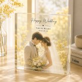 ウェディングフォト ガラスブロック 新郎新婦 結婚式 会場装飾 写真入り オーダーメイド 結婚記念 オリジナル 名入れ 感謝 写真立て 演出 入籍祝い プレゼント 結婚祝いギフト おしゃれ ゲスト ウェルカムスペース 贈り物 高級 ギフト 披露宴会場 フォトフレーム 門出 飾り付け 記念日 花嫁 二次会 フォトキューブ サプライズ クリスタル 結婚祝い 誕生日 結婚式当日 写真 記念品【c01】