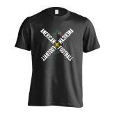 アメフト Tシャツ 半袖 メンズ ウェア レディース 練習着 ジュニア ドライ おもしろ tシャツ 速乾 名入れ スポーツ 女子 男子 チーム おしゃれ 文字入れ 「ネオンスタイルのクロスAMERICAN FOOTBALL」 アートワークスコウベ 【送料無料】
