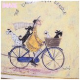 Sam Toft サムトフト アートフレーム いぬタクシー Ｍサイズ ST-10025 絵画 ギフト アート