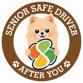 カーサイン 高齢者マーク SENIOR SAFE DRIVER ポメチワ ステッカー シール 直径13cm 肉球 日本製 車