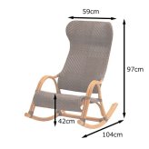 ロッキングチェア ラタン 籐製 パーソナルチェア 肘掛け ハイバック ラタンチェア 椅子 イス リ ス 和室 和風 和モダン ナチュラル アジアン 祖父 祖母 プレゼント おすすめ リラックス 敬老の日 父の日 母の日 家具 インテリア コンパクト 弾力