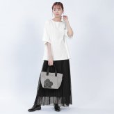 【公式】MARY QUANT マリークヮント デイジーシンプルポケット2 ミニトート [ブラック/グレー] バッグ トートバッグ ミニ 