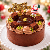 クリスマスケーキ 2026 チョコレートケーキ3号 ベルギー産チョコ 北海道生クリーム100%　新食感#ふわひん