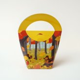秋のおくりもの＜ハンディーBOX＞【手土産・誕生日】／抹茶 ほうじ茶 フィナンシェ クッキー ラングドシャ 抹茶スイーツ お菓子 焼き菓子 洋菓子 和風 御祝い 御礼 お配り お返し ご挨拶 御祝い 内祝い プチギフト 敬老の日