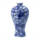 シノワズリ ピッチャー 花瓶 フラワースタンド ブルー＆ホワイト 陶器