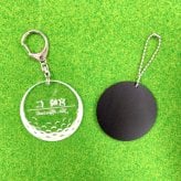 ネームタグ ネームプレート ゴルフ 名入れ キーホルダー コンペ 記念品 プレゼント ギフト 名札