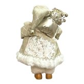ヨーロピアンスタイルサンタクロース オフホワイト 高さ30cm クリスマス クリスマスグッズ オーナメント ノエル 人形 ドール 北欧 置物