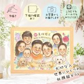 結婚記念日 プレゼント 似顔絵 ギフト 名入れ 手描き 贈り物 真珠婚 記念日 結婚記念日 結婚30周年 大人数 お父さん 家族 夫婦 両親 ご夫婦 名入れ 修正無料 下書き確認 サプライズ 喜ばれる 似てる かわいい 記念 感謝 30周年 思い出 白寿祝い バレンタインデー 米寿祝い 色紙 長寿祝い 応援 大量注文 メモリアルギフト ウェディングギフト ホワイトデー