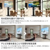 WALLインテリアテレビスタンドV3 SW【SWING】ロータイプ 32~80v対応 壁寄せテレビ台 TVスタンド スイング 背面収納 コード収納 ホワイト 白 ブラック 黒 ウォールナット ブラウン ナチュラル 震度7耐震試験済み グッドデザイン賞受賞 新生活