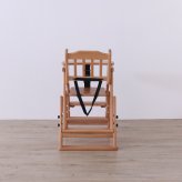 ベビーチェア LBR 折りたたみ 完成品 天然木 ライトブラウン・ホワイトウォッシュ W47×D62×H77cm座面高42/48/54cm 子供椅子 キッズチェア 木製 ライトブラウン ホワイトウォッシュ おしゃれ