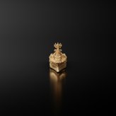 ケイウノ 戦艦大和 竣工85周年 ゴールドフィギュア ギフト アクリルケース付き フィギュア 記念コレクション 観賞用 模型