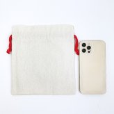 スヌーピー ＆ベル サガラ刺繍巾着 アイボリー SNOOPY