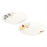 日比谷花壇 FLORIOGRAPHY（花言葉） ペアプレートセット（チューリップ･孔雀草） HBK20-164  内祝 内祝い お祝 御祝 記念品 出産内祝い プレゼント 快気祝い 粗供養 引出物